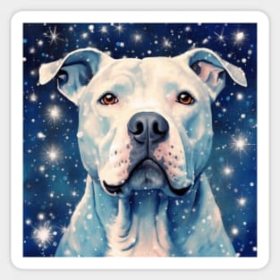 Dogo Argentino Painting Sticker